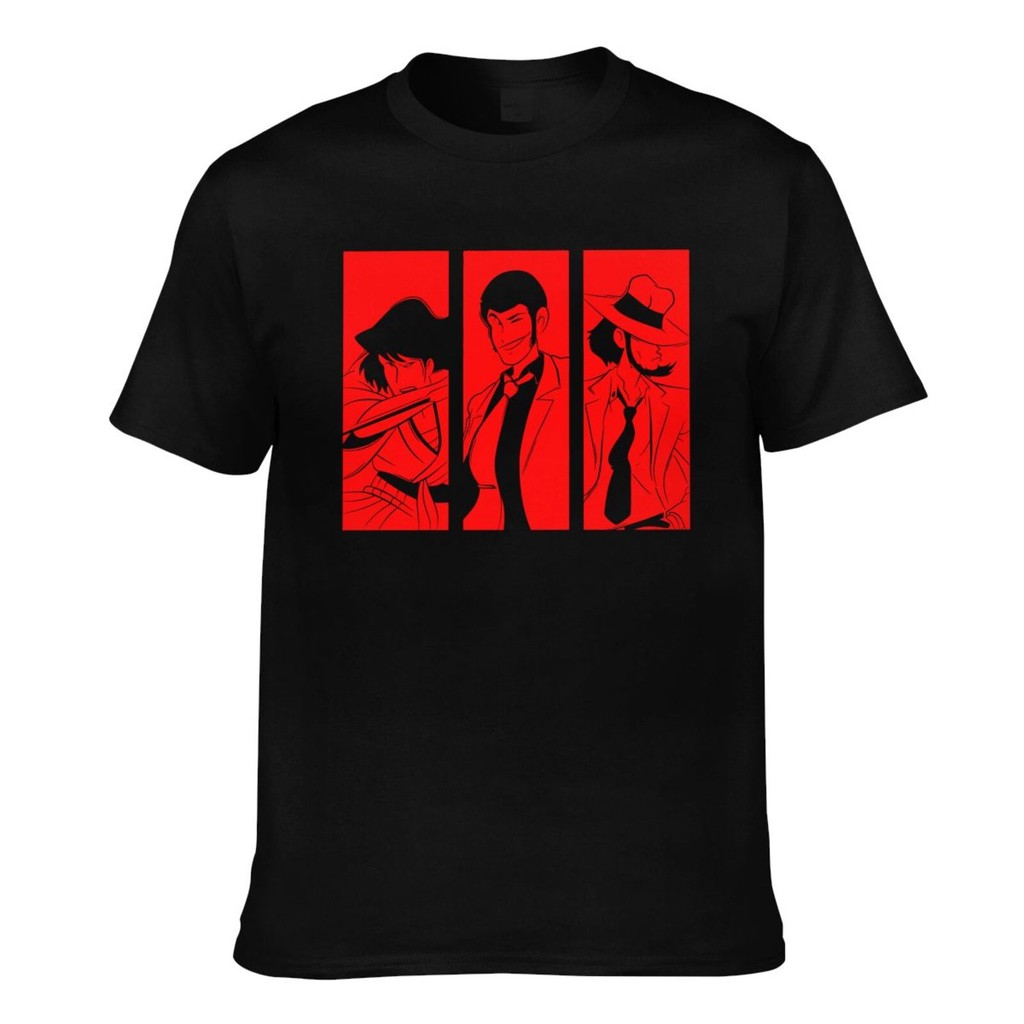 Thời Trang Mới Nhất Tuyệt Đẹp Lupin Thứ Ba Fujiko Mina Daisuke Jigen Arsene Mans Tay Ngắn Cotton Tee