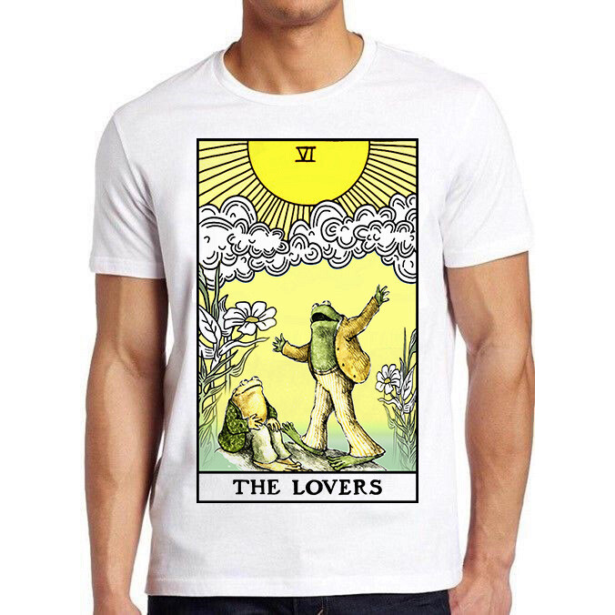 Ếch & cóc The Lovers Tarot Card Ngộ nghĩnh Meme Cool Cult Tee Áo