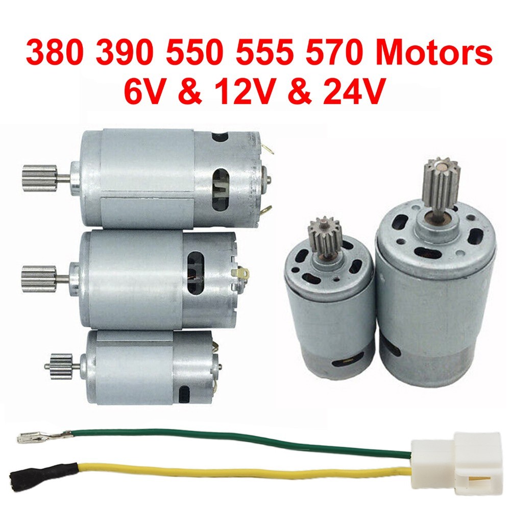 < SMER > Động cơ cho trẻ em Xe điện 550 RS390 RS380 12V 6V DL555 24V 10 Răng cm