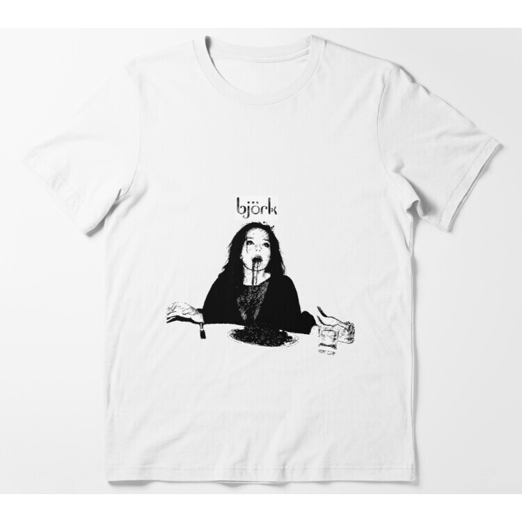 Bjork Ăn Pasta Spaghetti Nero Áo thun Sugarcubes Vũ công trong bóng tối