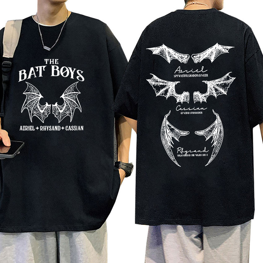 2025 bánh quế cho bạn bè The Bat Boys Azriel Rhysand Cassian Áo Nam Nữ Retro Bông Tai Kẹp Thẩm Mỹ Áo