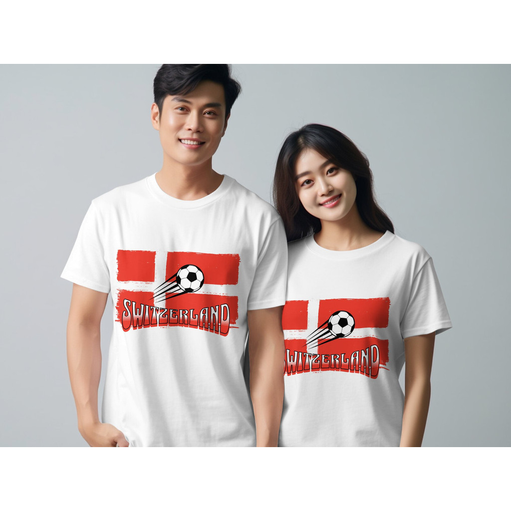 Áo thun bóng đá Thụy Sĩ Giải đấu Áo thun bóng đá Unisex Euro 2024