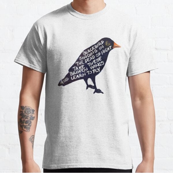 Blackbird The Beatles Tee John Lennon Paul McCartney George Harrison Ringo Starr