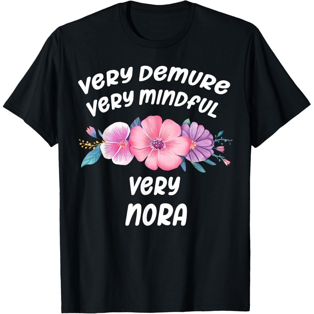 Nora Cá Tính Rất Demure Very Mindful Nora Name Tee Áo Thun