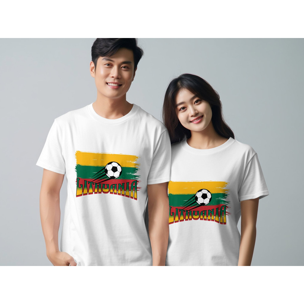 Áo thun bóng đá Lithuania Giải đấu bóng đá Unisex Euro 2024
