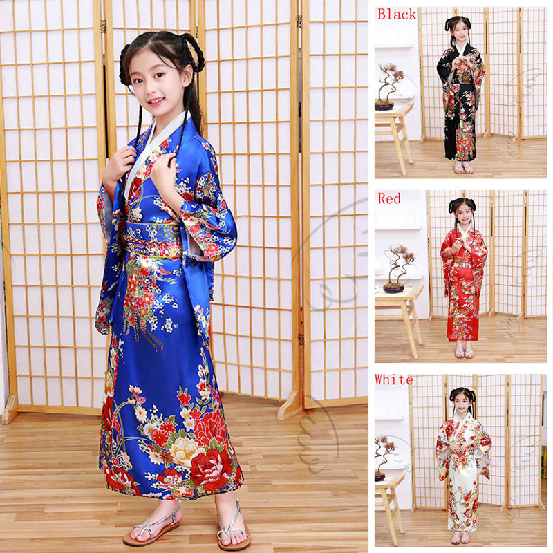 Kimono nữ truyền thống Nhật Bản có tay dài cosplay anime haori Yukata Dress