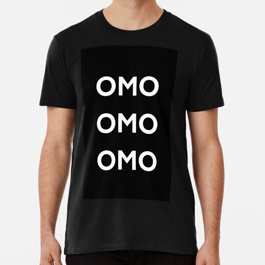 Omo Ajumma Ajumoni Size Quần áo nam mới Áo thun cổ chữ O nổi bật