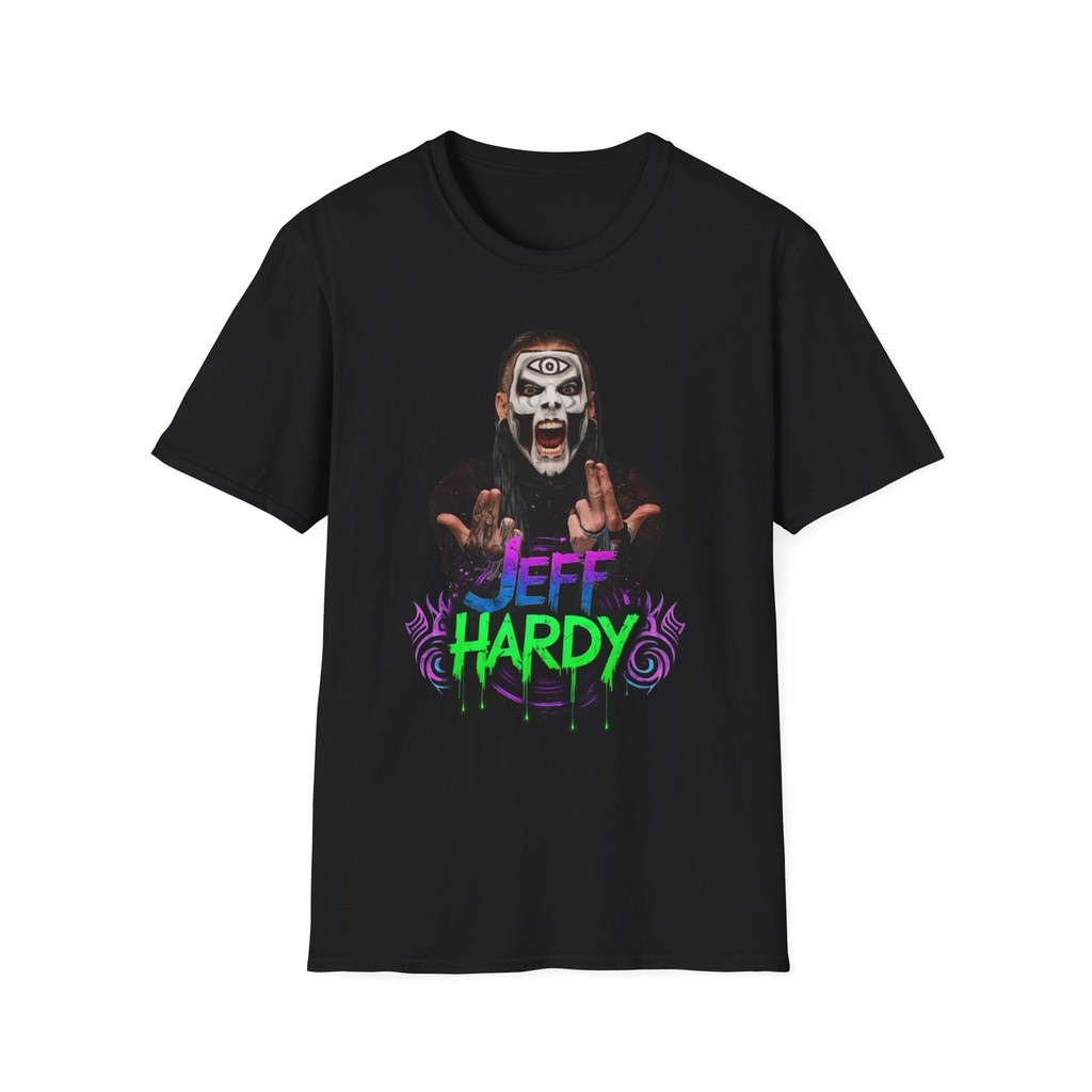 Áo thun Jeff Hardy Unisex Softstyle, Wwe Wrestling Fan Tee, Graphic Tee, Sports