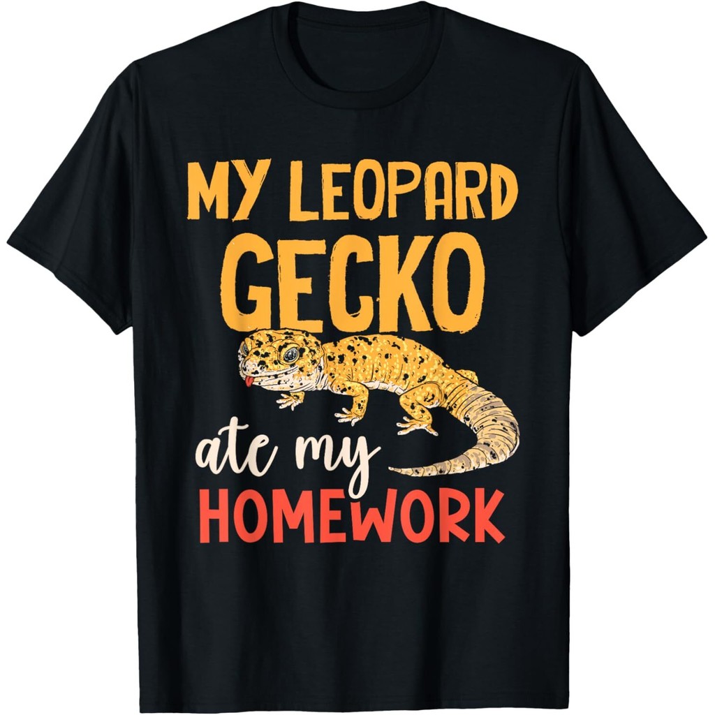 My Leopard Gecko Ate My Homework Geckos Áo thun tắc kè da báo