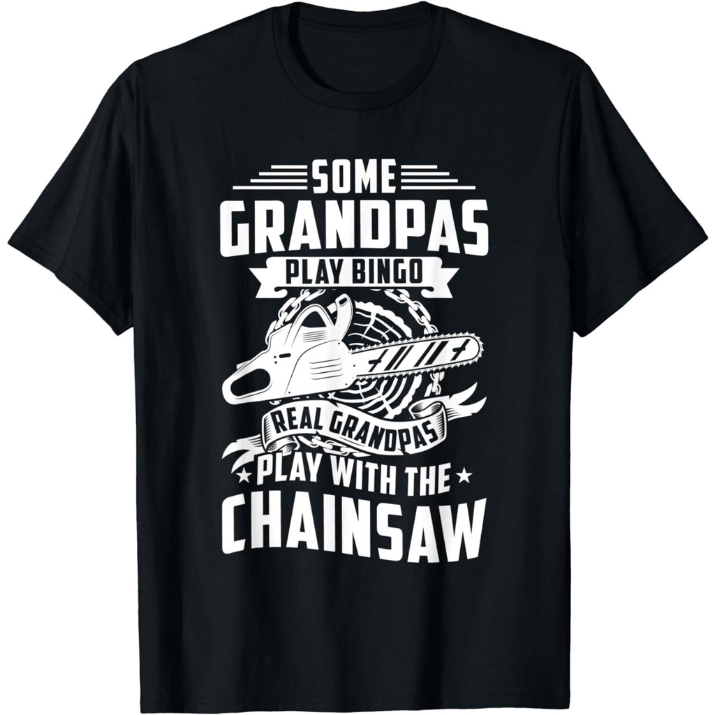 Tree Felling Lumberjack Cool Grandpas Chơi Với Áo Thun Cưa Xích