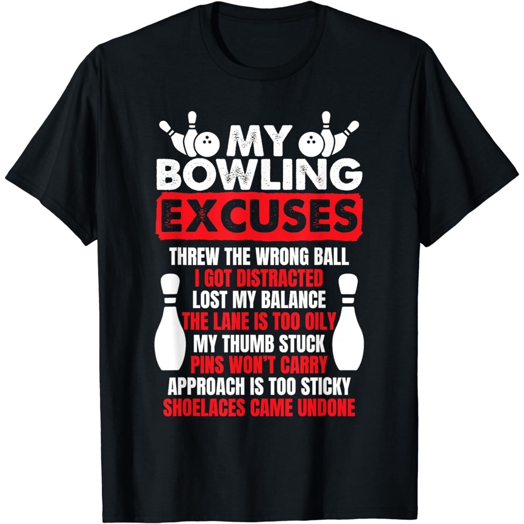 Cool My Bowling Excuses Funny Bowlers Design Idea Áo thun