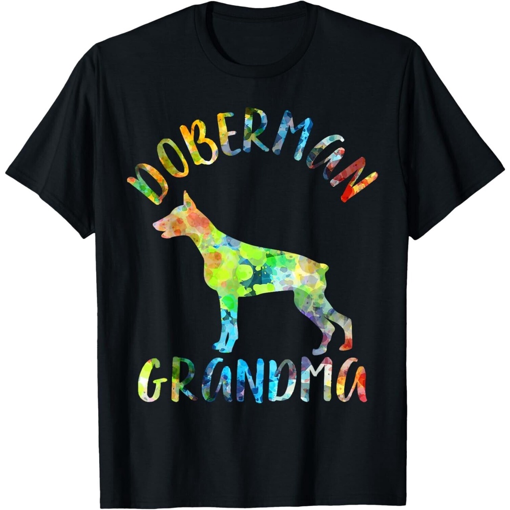 Doberman Pinscher Bà Chó Bà Nội Ngộ nghĩnh Doberman Chủ Sở Hữu Áo Thun Unisex