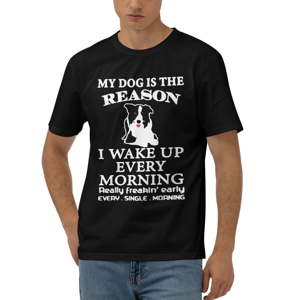 Border Collie 1 Áo thun nam 100% Cotton mới nhất