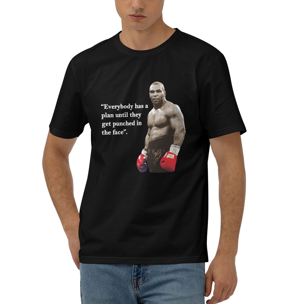 Mike Tyson Trích Dẫn Áo Thun Nam Cotton Mới Nhất