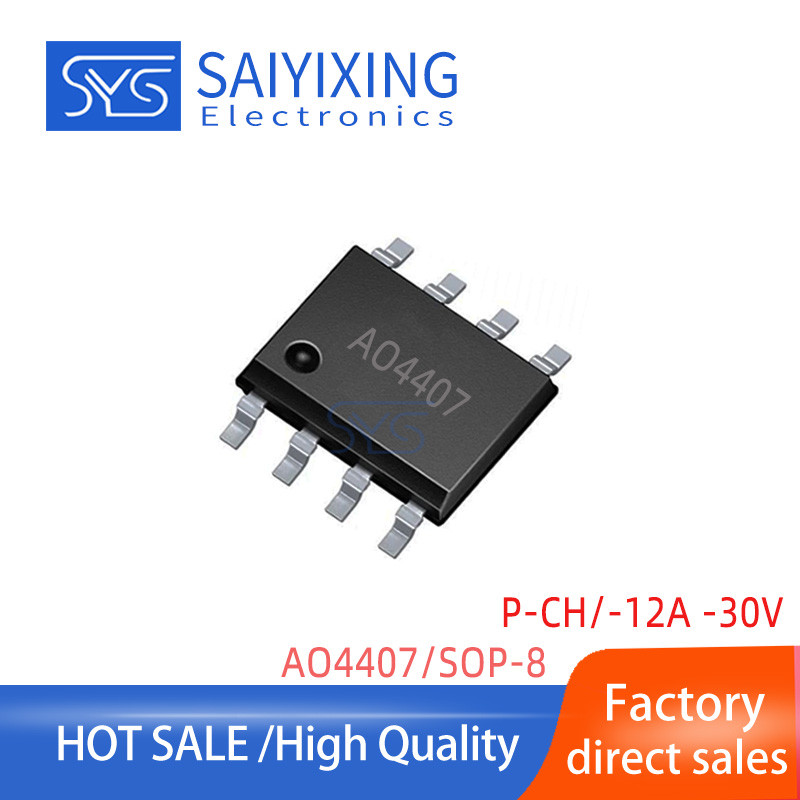 20 CHIẾC AO4407A SOP-8 10A12A30V Ống hiệu ứng trường P Kênh MOSFET AO4407 4407
