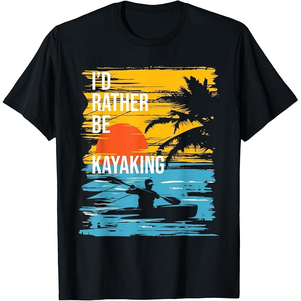 I 'D Rather Be Kayaking - Áo nam Kayaker ngộ nghĩnh