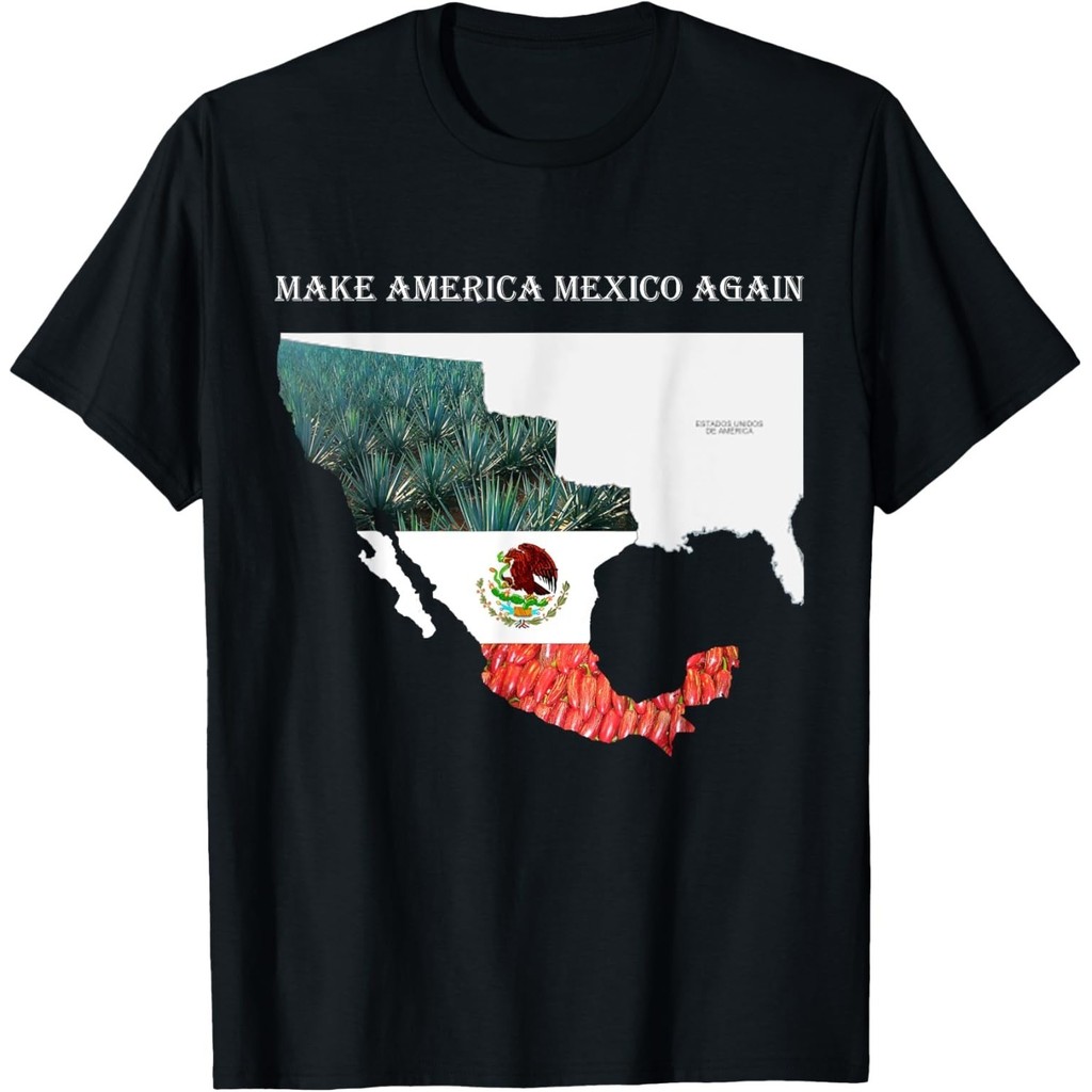 Áo thun Playera Mexico vui nhộn Make America Mexico Again