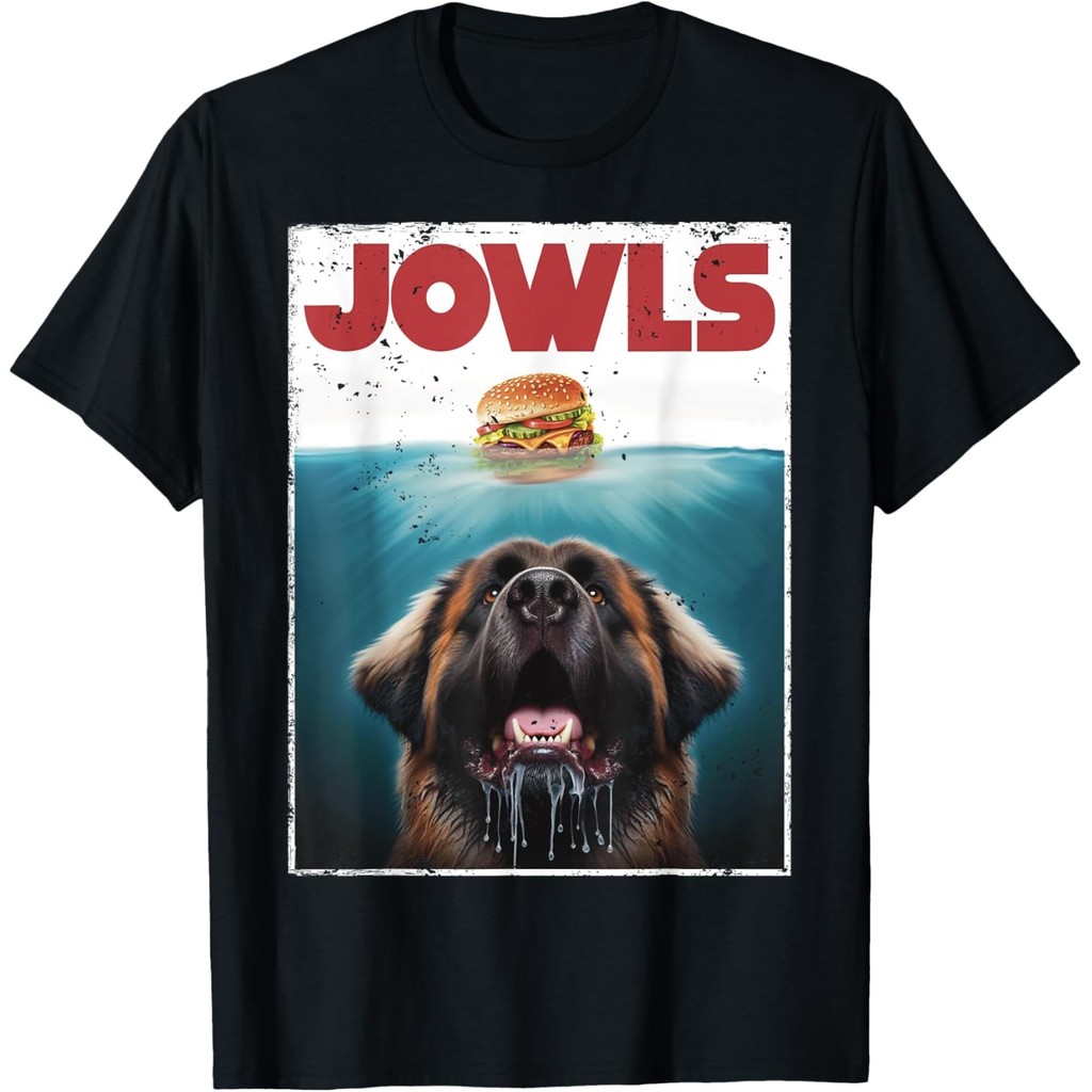 Ngộ nghĩnh Leonberger Jowls Burger, Chó khổng lồ nhẹ nhàng Mẹ, Áo thun bố chó