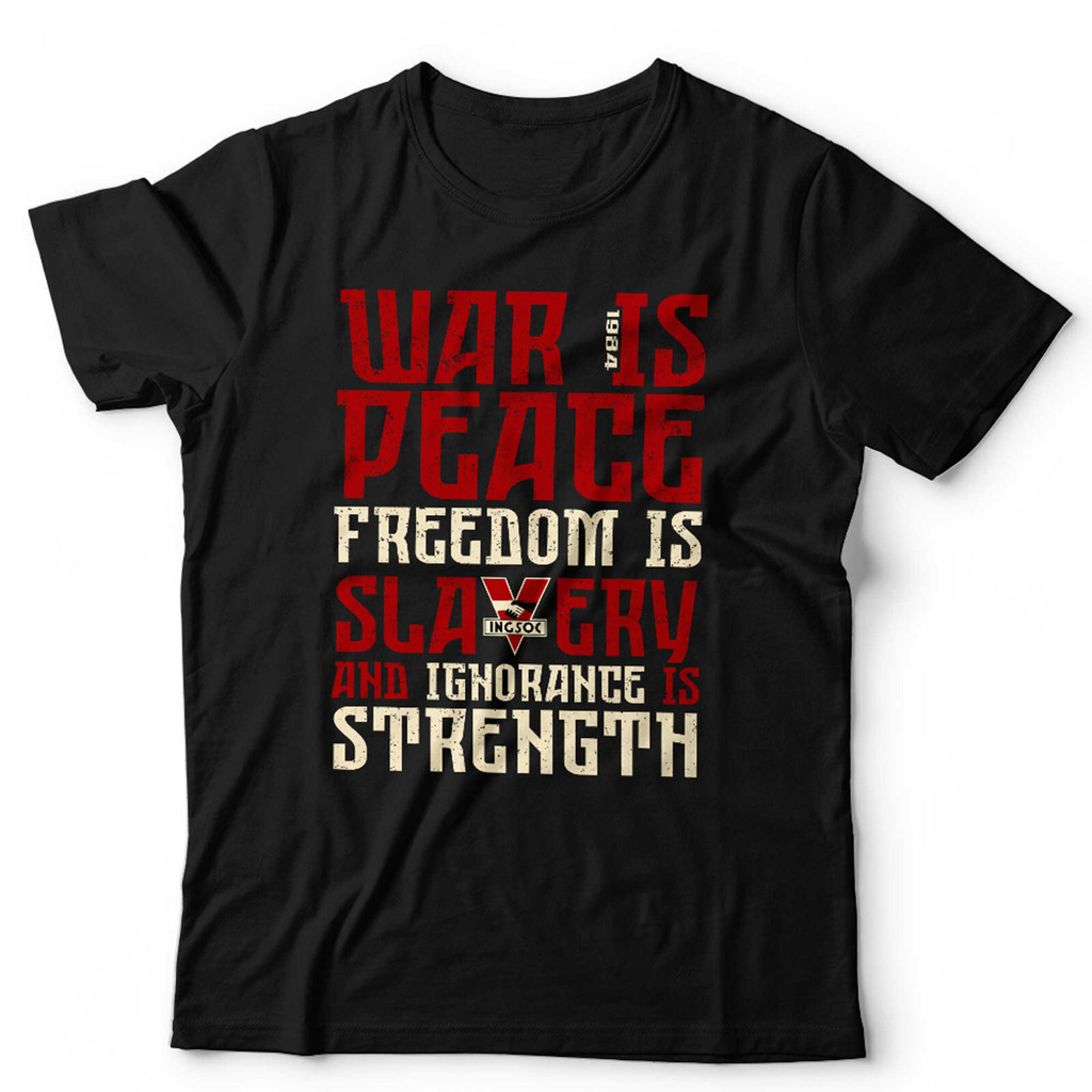 Bánh quế cho bạn bè George Orwell 1984 Áo chiến tranh là hòa bình Unisex Big Brother INGSOC Retro