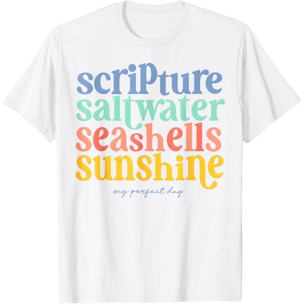 Sách Kinh Thánh Vỏ sò biển Sunshine My Perfect Day Áo nam