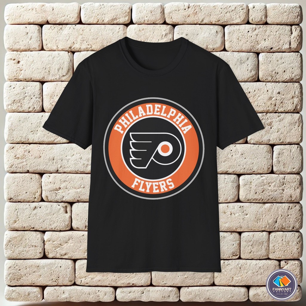 Philadelphia Flyers Nhl Club Logo Biểu Tượng Áo Dạo Phố Áo Thun Unisex