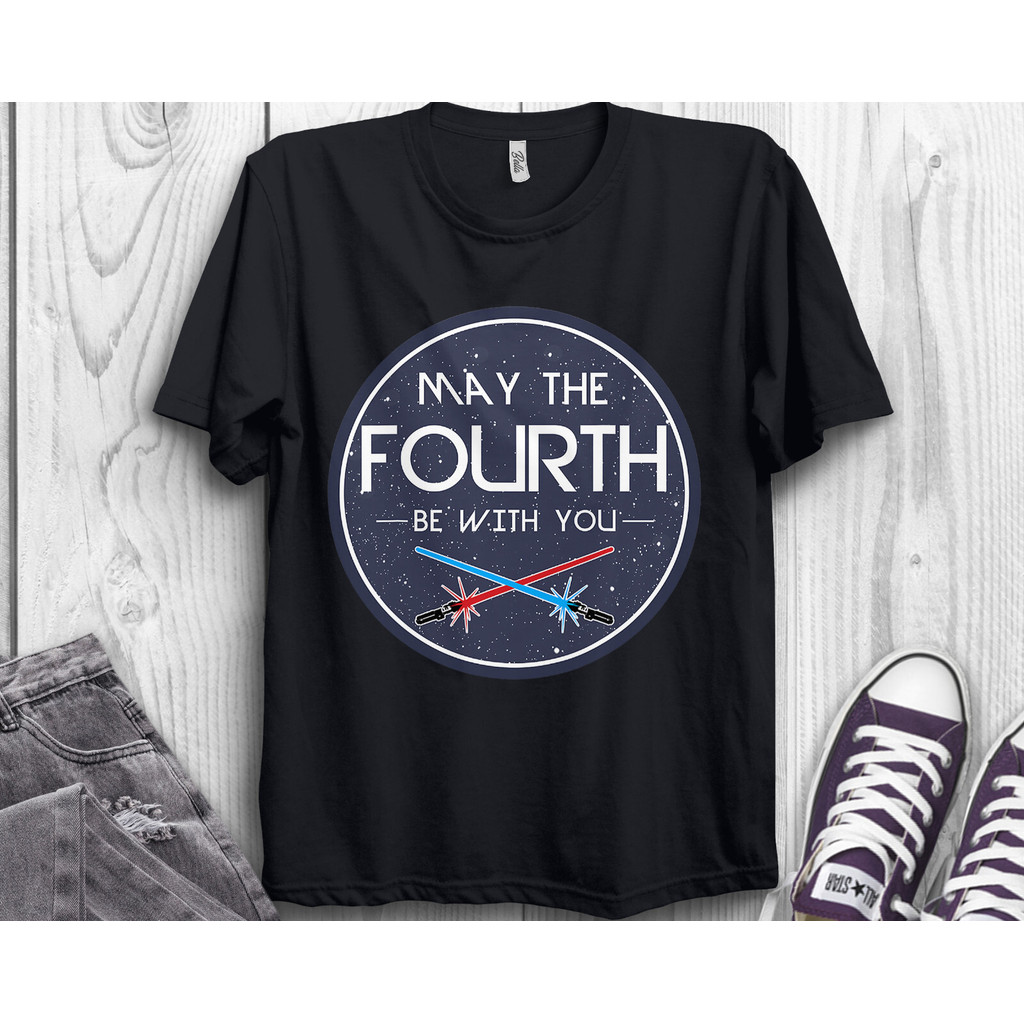 Star Wars May The Fourth Be With You Lightsaber Unisex Áo thun dành cho người lớn