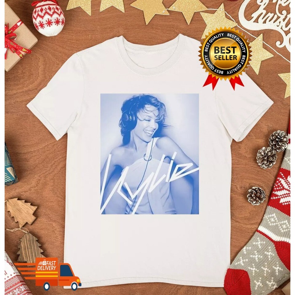 Bánh quế cho bạn bè Kylie Minogue Retro Fever Photo Tee White Fan xs-3xl