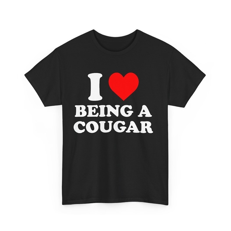 Tôi yêu làm áo sơ mi Cougar | Áo thun tình nhân Cougar vui nhộn xs-3xl