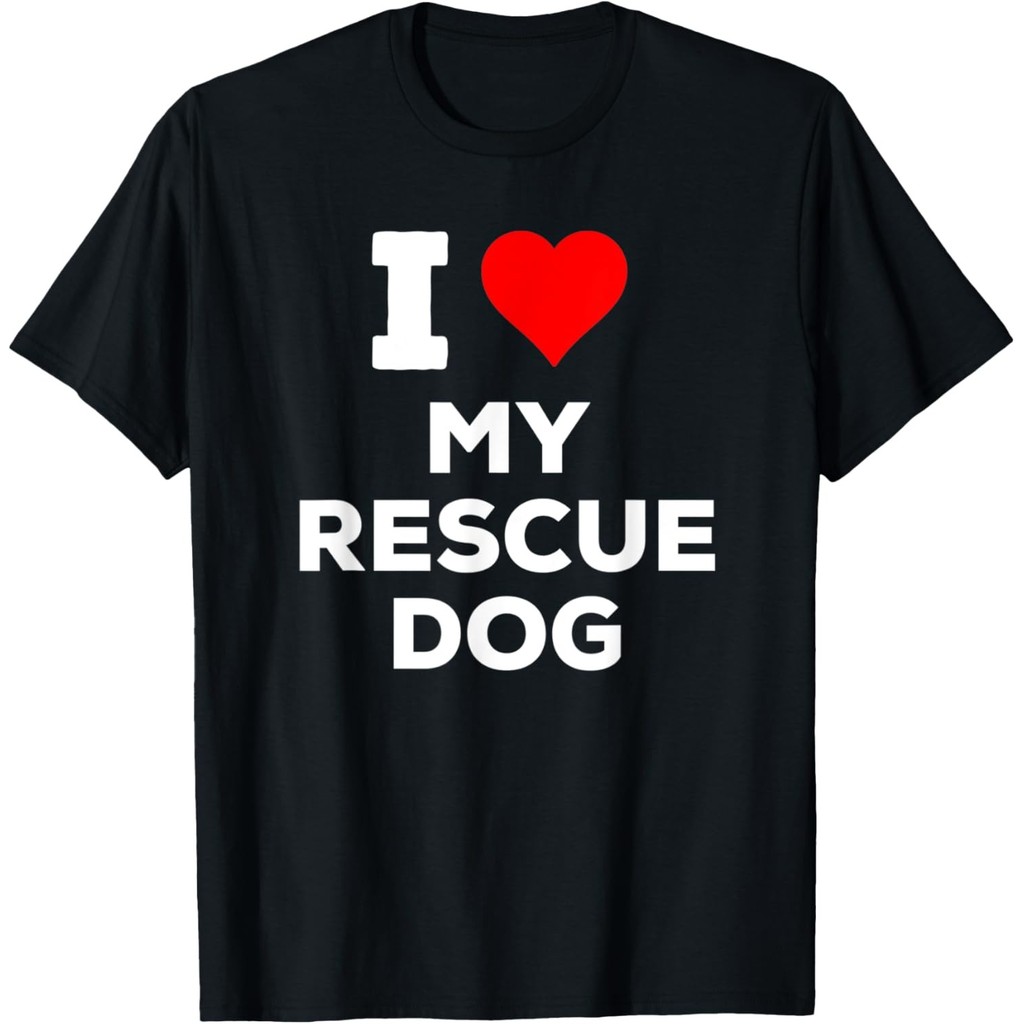 Áo thun cứu hộ chó I Love Heart