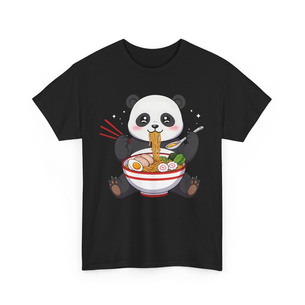 Áo thun PANDA EATING-RAMEN NHẬT BẢN | Áo sơ mi Nhật Bản Bushido Samurai