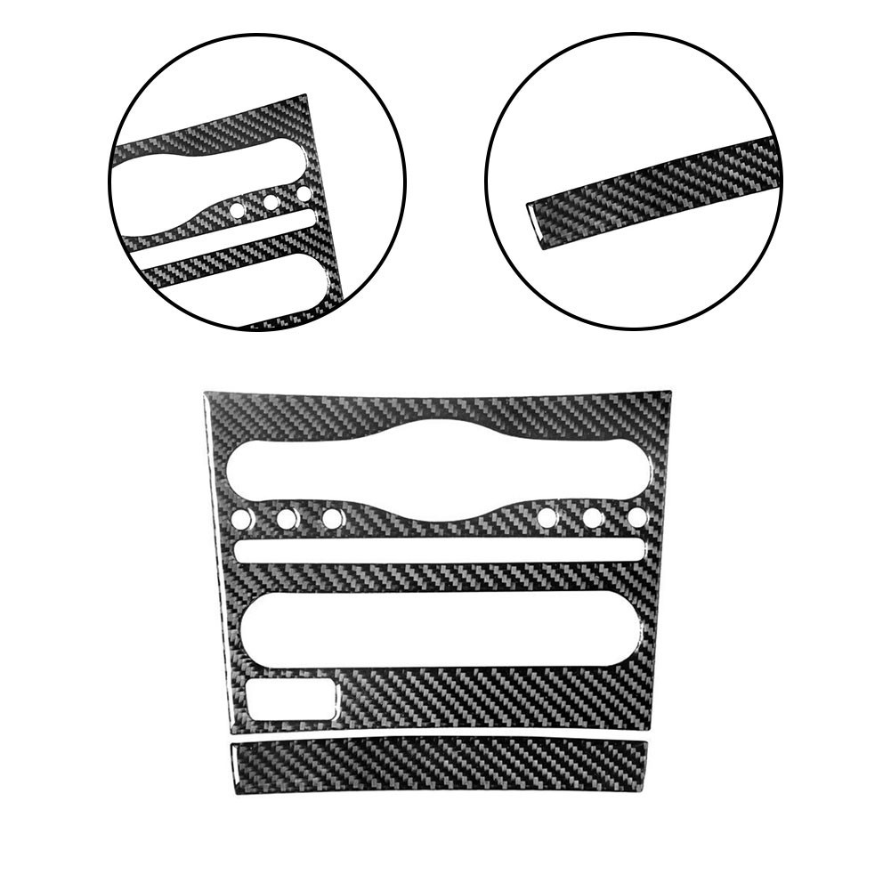 SEMR-VN 2 Chiếc Dành Cho Infiniti G37 Sedan 10-13 Sợi Carbon Nội Thất Vô Tuyến Bảng Điều Khiển Bao V