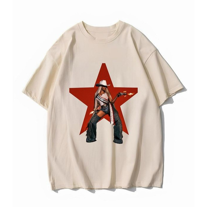 Bánh quế cho bạn bè Beyonce Cowboy Carter Tour Merch ÁO THUN xs-3xl 1 bông