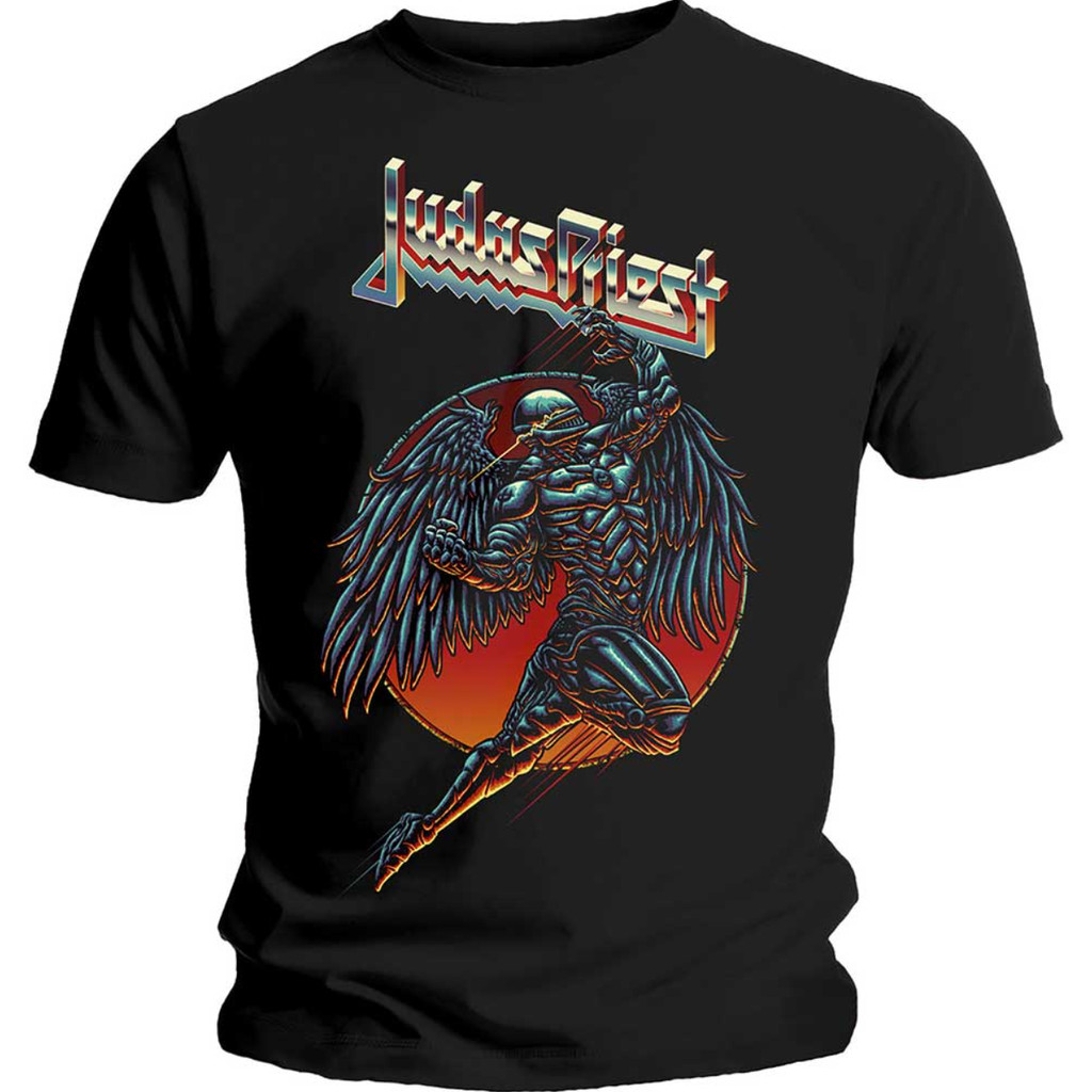 2025 Judas Priest T Btd Redeemer Đen Classic Rock Metal Band Tee Mới