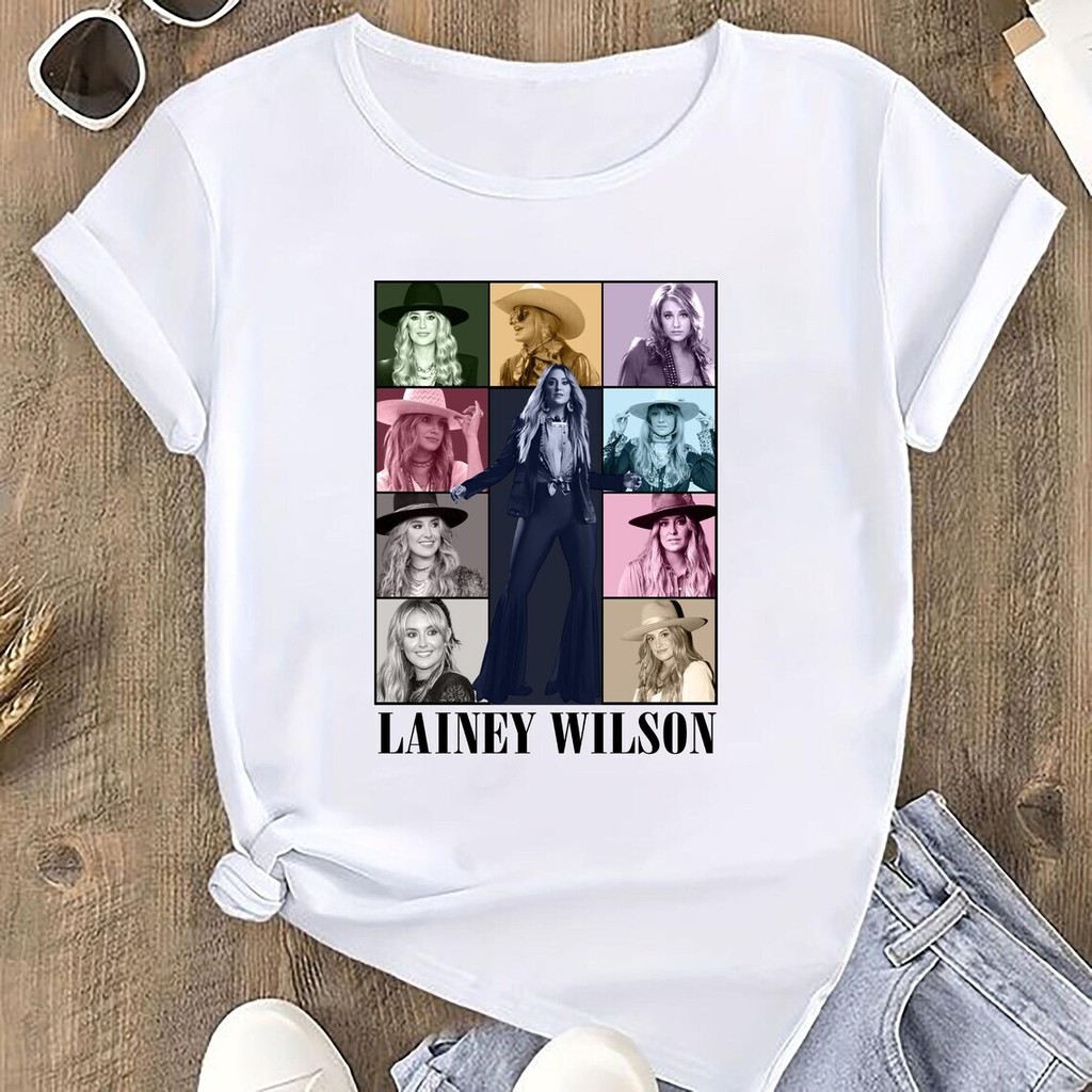 Bánh quế cho bạn bè Áo thun Lainey Wilson Tour, Áo thun họa tiết Lainey Wilson xs-3xl 1 cotton
