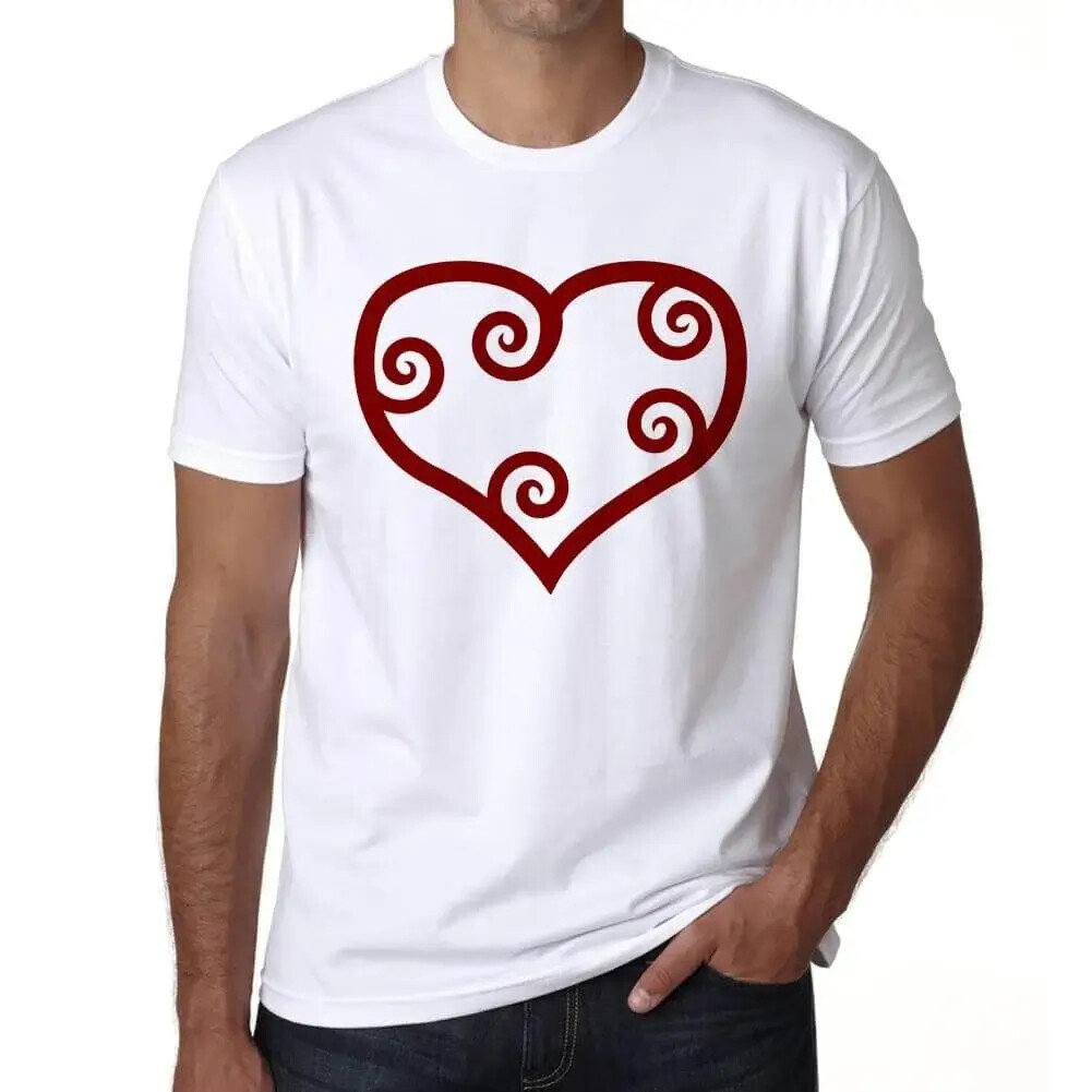 Ultrabasic Nam Valentine Trái Tim Đỏ Maori Valentine Đỏ Maori Trái Tim Áo Thun