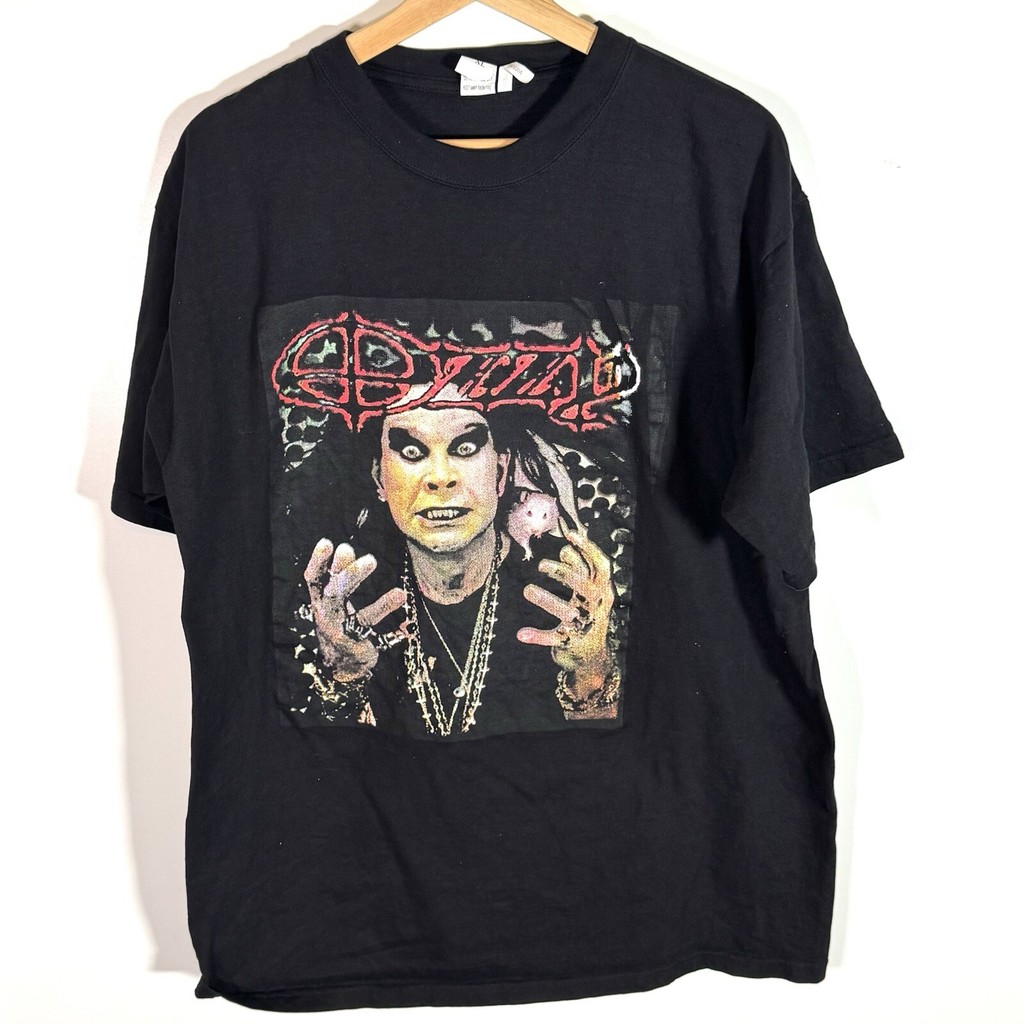 Bánh quế cho bạn bè VTG 2003 Ozzy Osbourne Áo thun họa tiết Ozzy Tour xs-3xl 1 bông