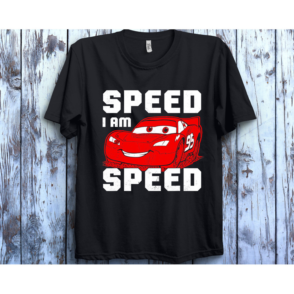 Disney Cars McQueen SPEED I Am SPEED Graphic Unisex Áo thun dành cho người lớn 500078