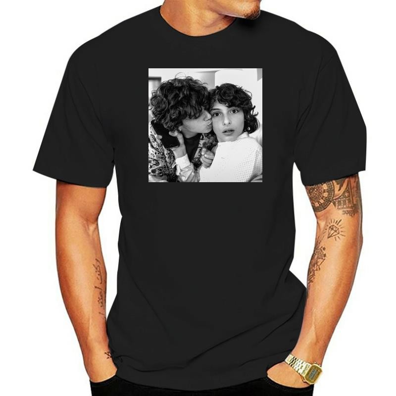 Áo thun nam logo Finn Wolfhard & Jack Grazer, chất liệu cotton mát mẻ cho mùa hè