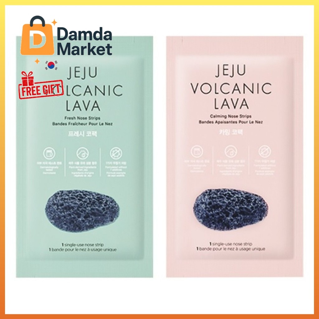 THE FACE SHOP Dải mũi nham thạch núi lửa Jeju (7 miếng)