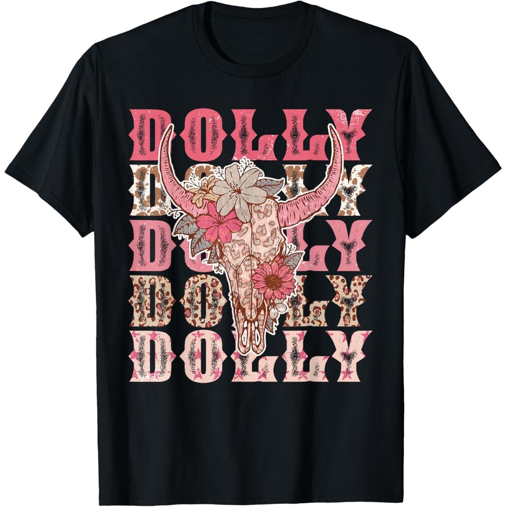 Áo thun Dolly cổ điển Tên Retro Western Howdy Mans