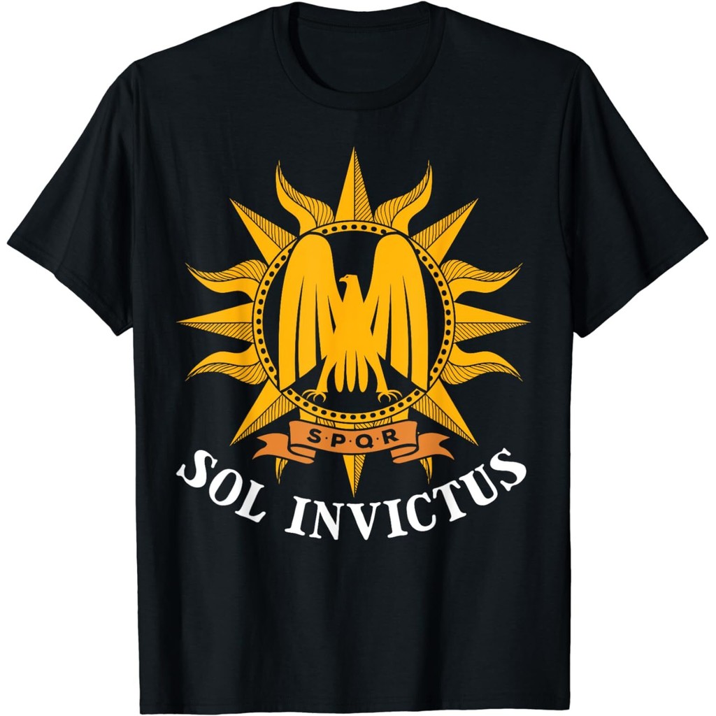 Min Thời trang mới Sol Invictus Spqr Cổ đại Thần thoại La Mã Áo thun đại bàng