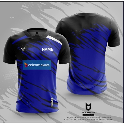 Áo thun jersey badminton Victor, chất liệu microfiber