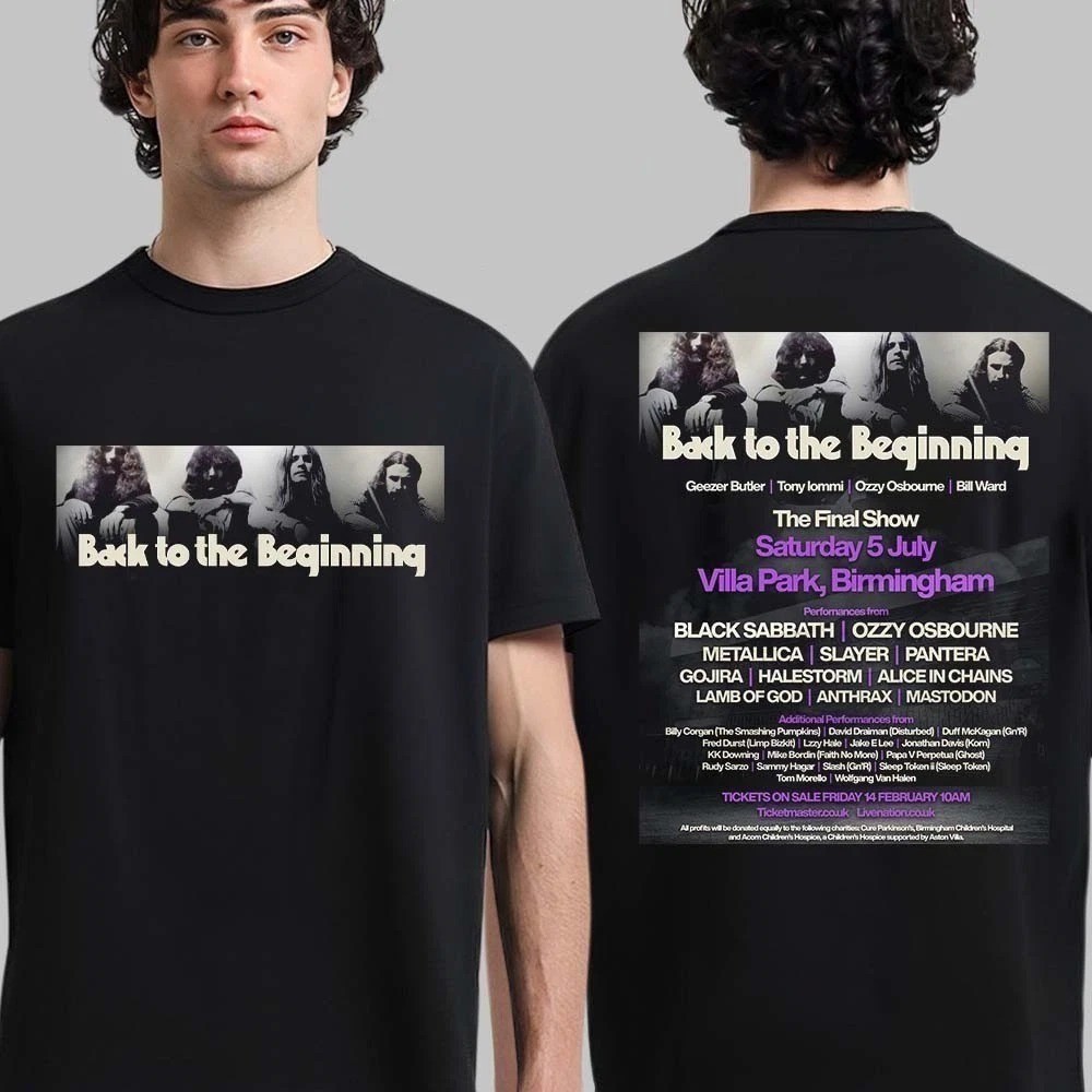 Bánh quế 2025 cho bạn bè Black Sabbath Ozzy Osbourne Back To The Beginning The Final On July xs-3xl