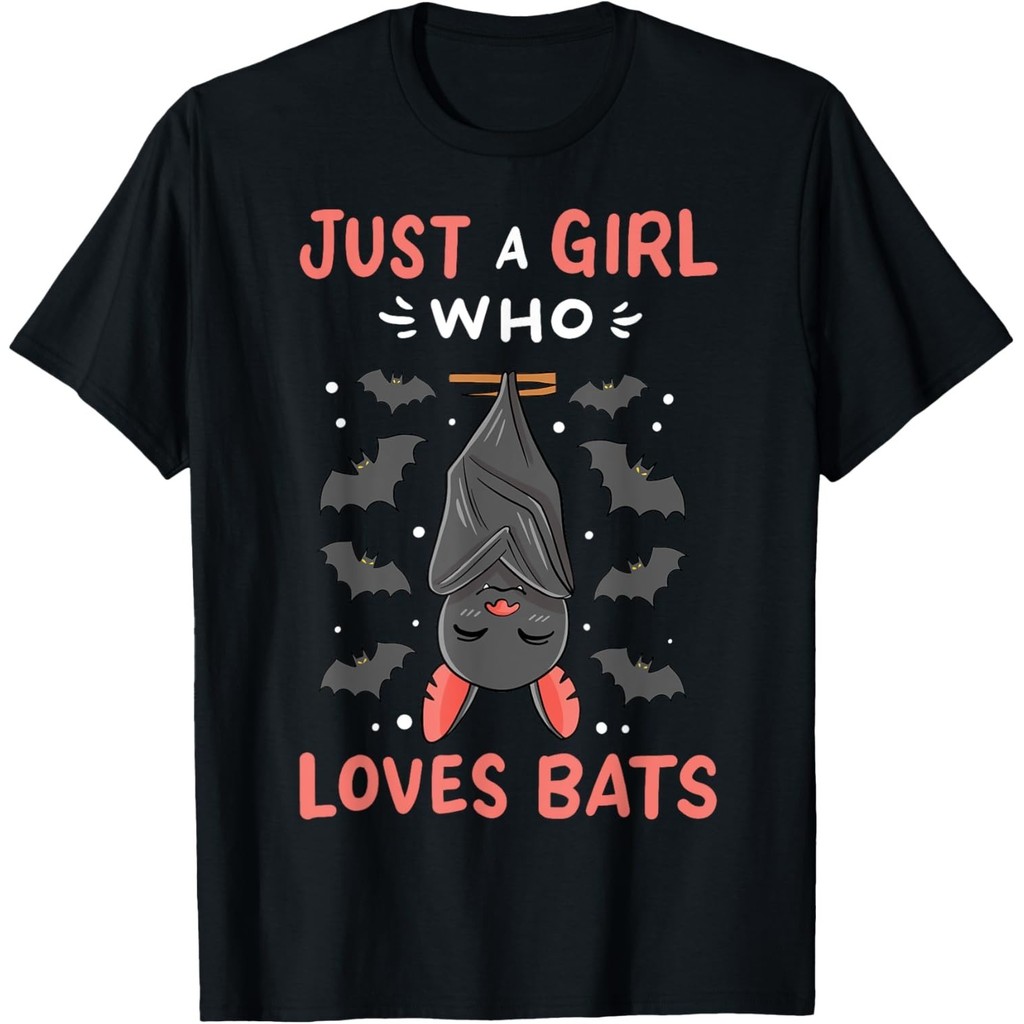 2025 bánh quế cho bạn bè Bát Just a Girl Who Loves Bats Funny Bat Lover Unisex xs-3xl