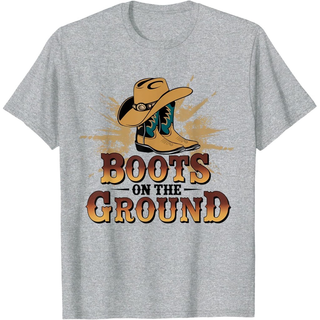 Áo thun Boots On The Ground Western Cowboy Rodeo Country