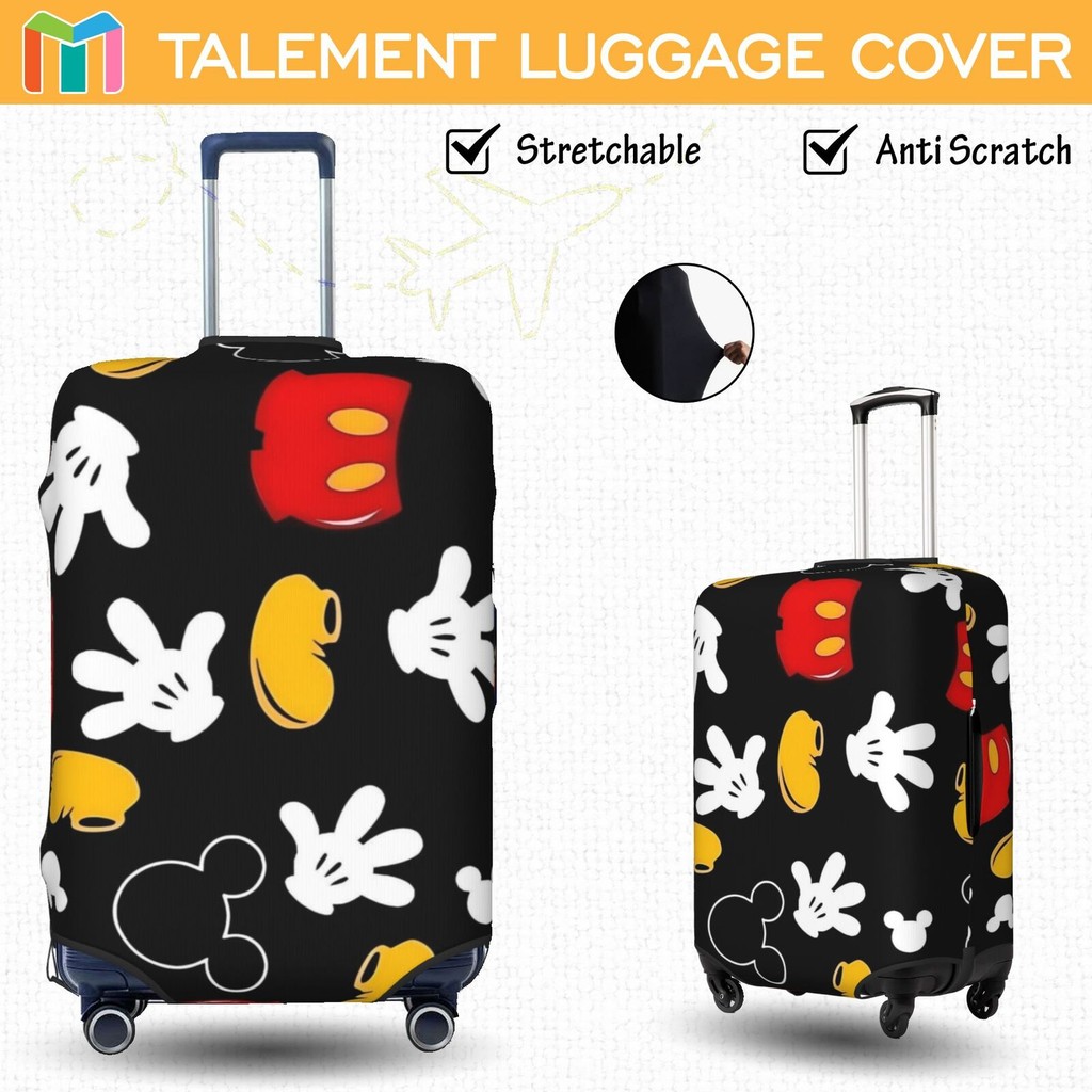 Mickey Vỏ Bọc Vali Chống Trầy Bao Trùm Vali Độ đàn hồi Cá nhân Luggage Cover Size 18-32 inch DD65