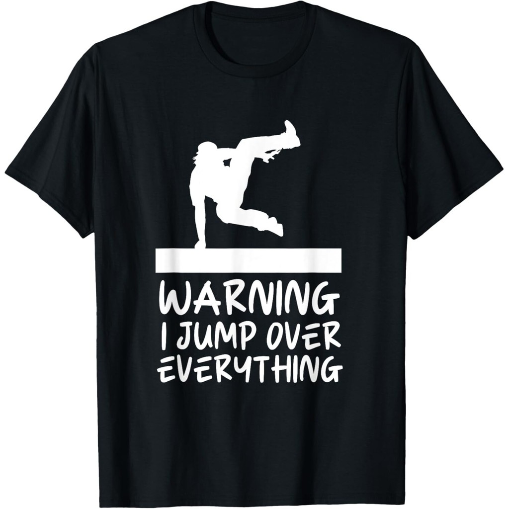 Cảnh Báo Áo Thun Unisex Phong Cách Parkour Vui Nhộn