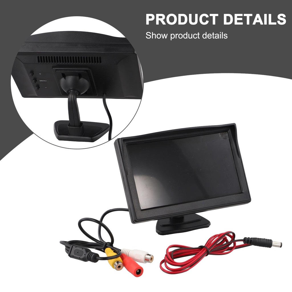 [HEAVEN] Màn hình lùi ô tô 5 inch AHD 1080P với bộ Camera quan sát phía sau để đỗ xe dự phòng