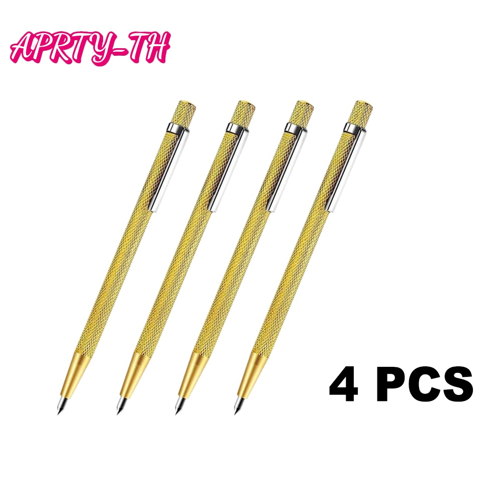 [APRTY] 4 × Máy cắt thủy tinh kim cương Carbide Scriber Máy cắt gạch kim loại Bút viết [APRIL]