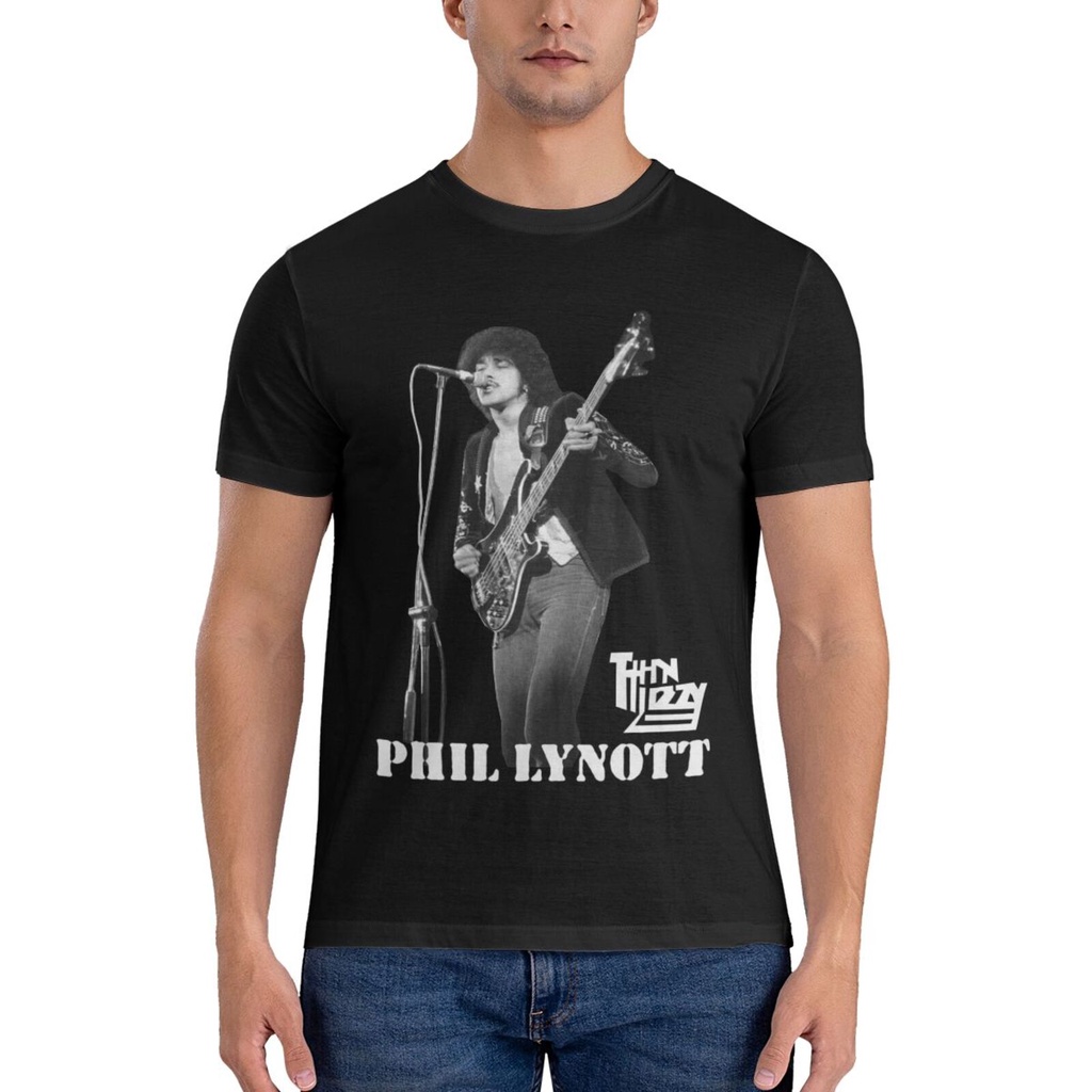 Áo thun nam mỏng Lizzy Phil Lynott Dublin mới, 100% Cotton